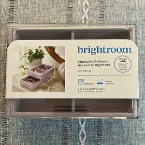 Brightroom Stackable 2-Drawer Accessory Organizer - Grayish Purple